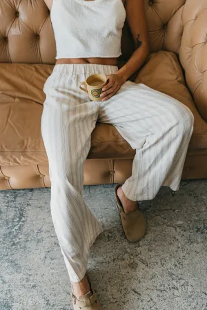 Loui - Textured Striped Pants