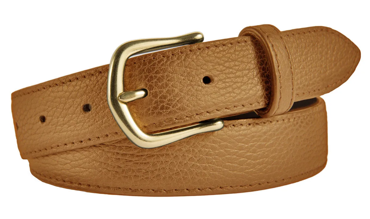 Madison Belt, (1.25") Gold Buckle