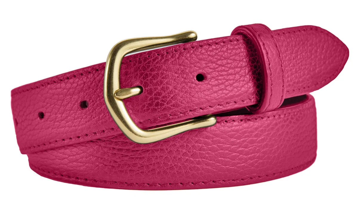 Madison Belt, (1.25") Gold Buckle