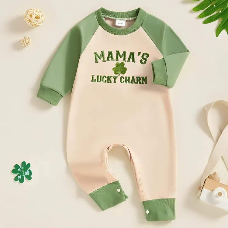 Mama's Lucky Charm Baby Jumpsuit