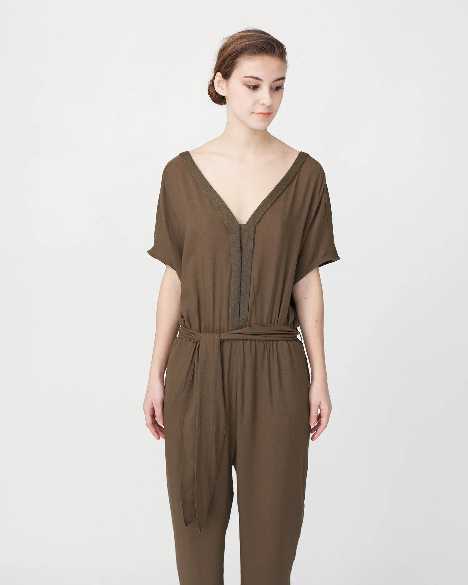 Mara Jumpsuit in Khaki