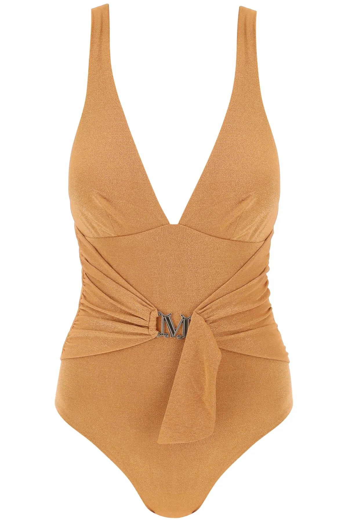 Max Mara Beachwear Full Jersey And Lurex Jumpsuit