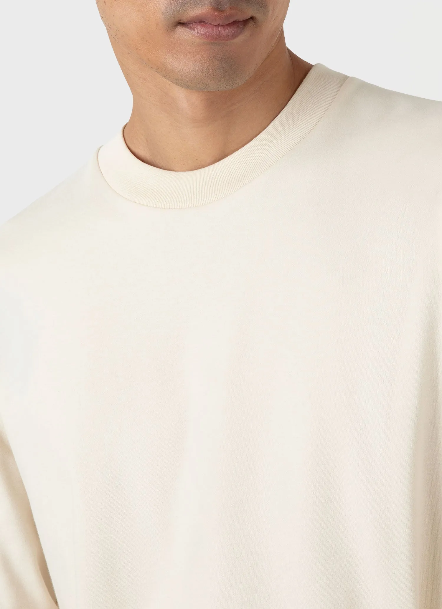 Men's Long Sleeve Heavyweight T-shirt in Undyed