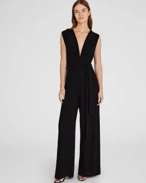 Metallic Knit Jumpsuit