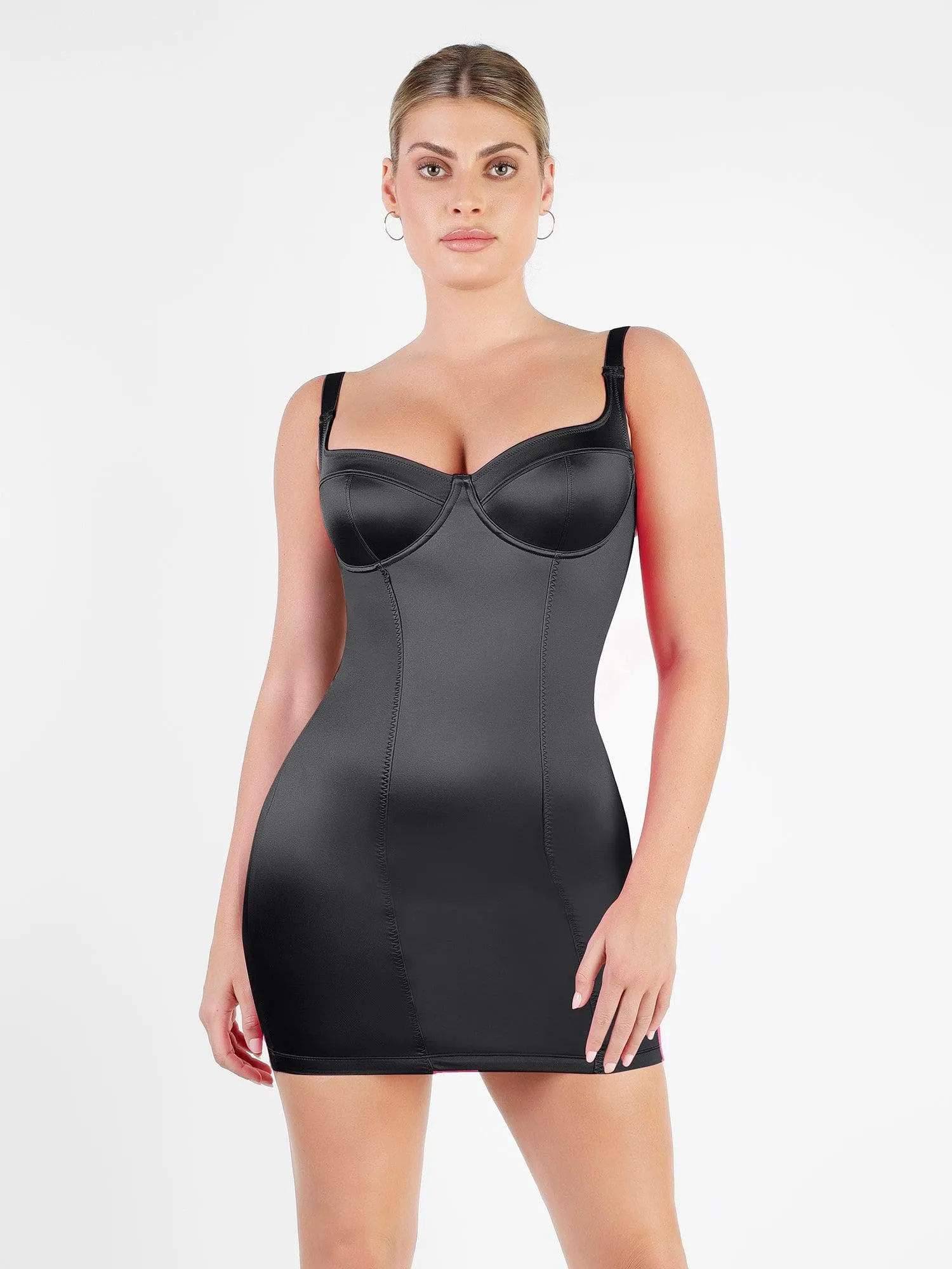 Metallic Shiny Shapewear Romper Or Dress Or Jumpsuit