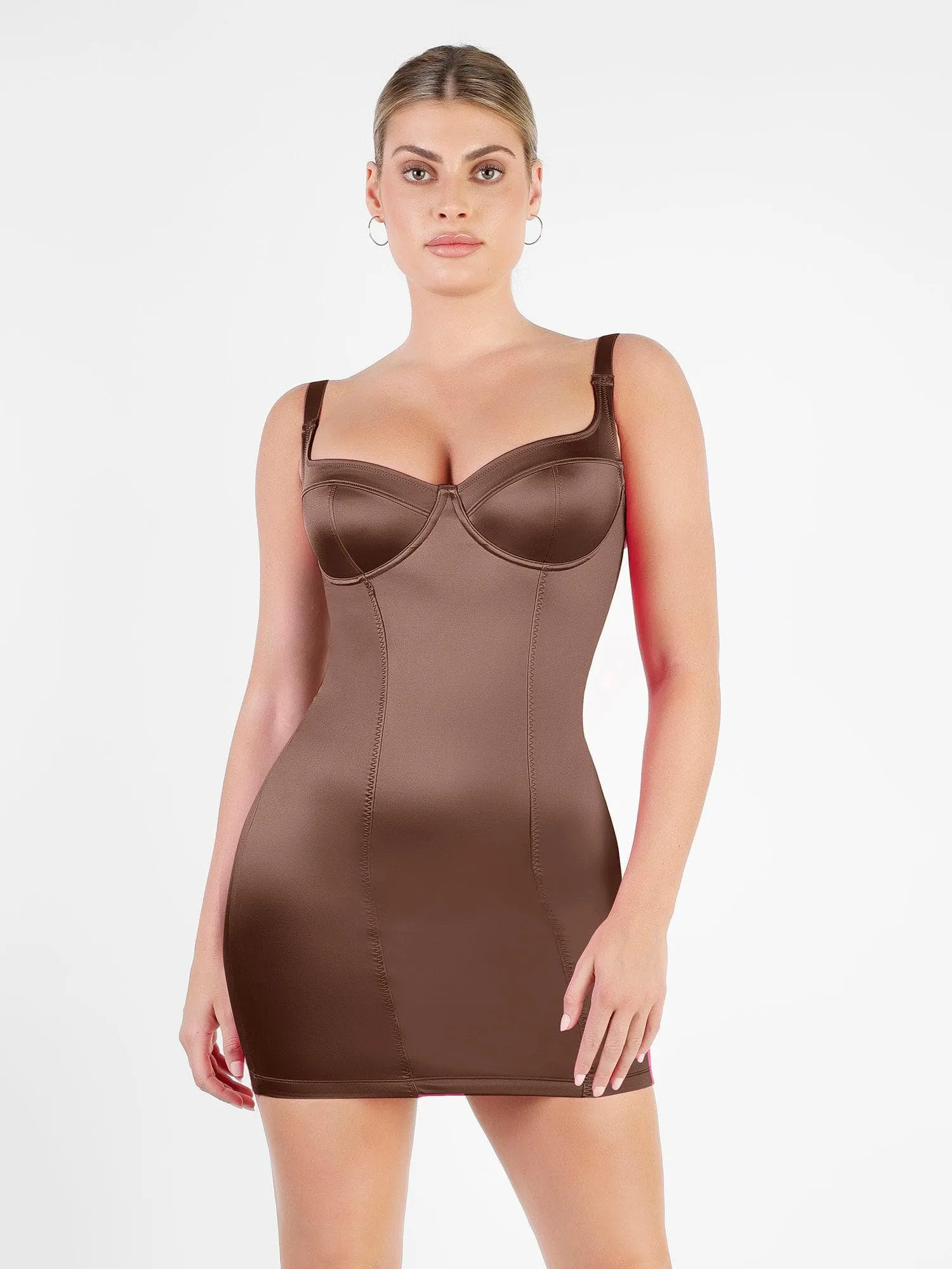 Metallic Shiny Shapewear Romper Or Dress Or Jumpsuit