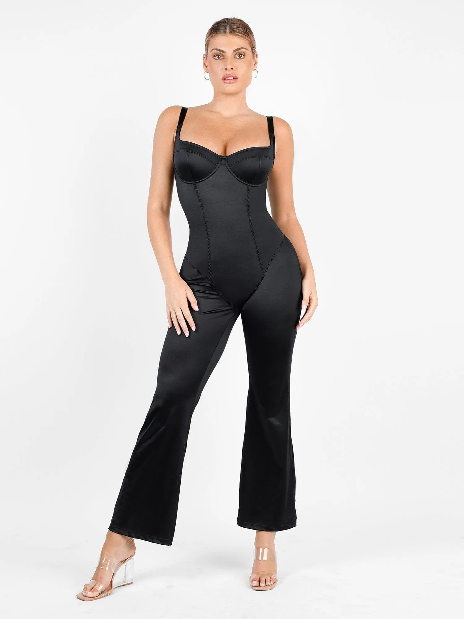 Metallic Shiny Shapewear Romper Or Jumpsuit