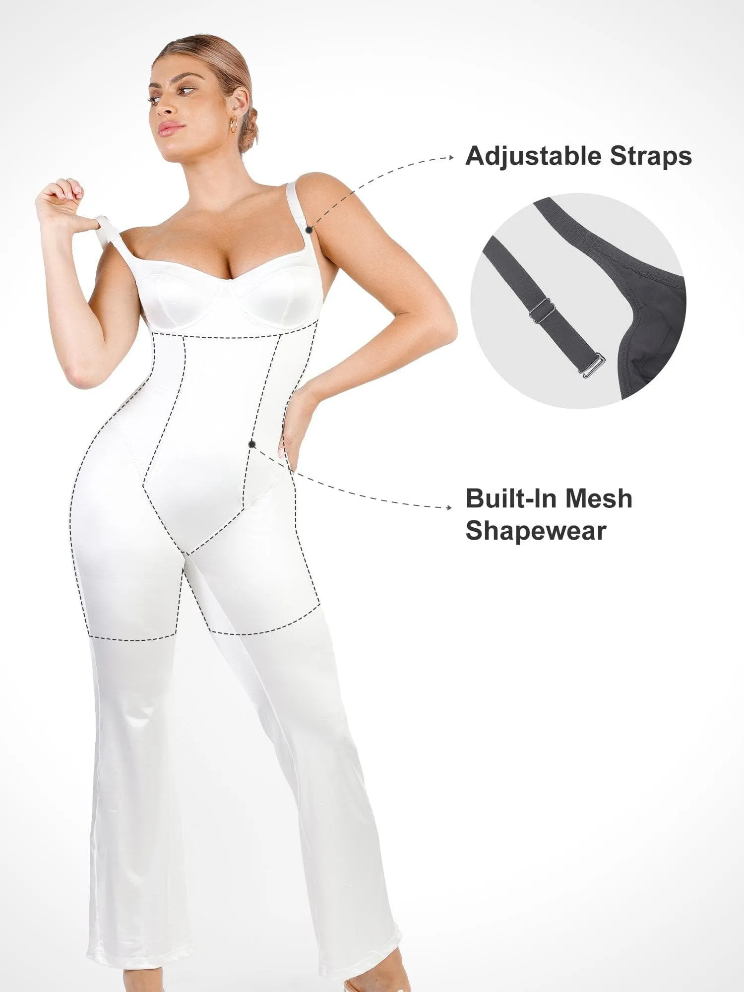 Metallic Shiny Shapewear Romper Or Jumpsuit