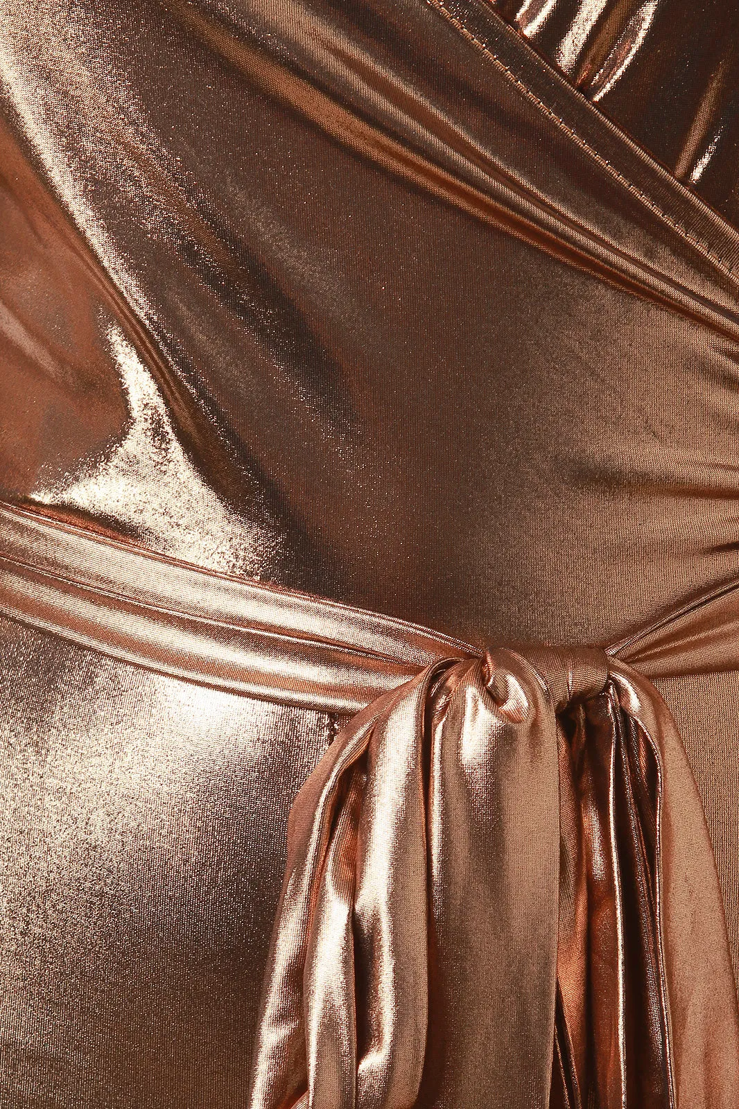 Metallic Surplice Jumpsuit