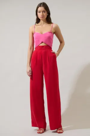 Moroni Color Block Wide Leg Jumpsuit