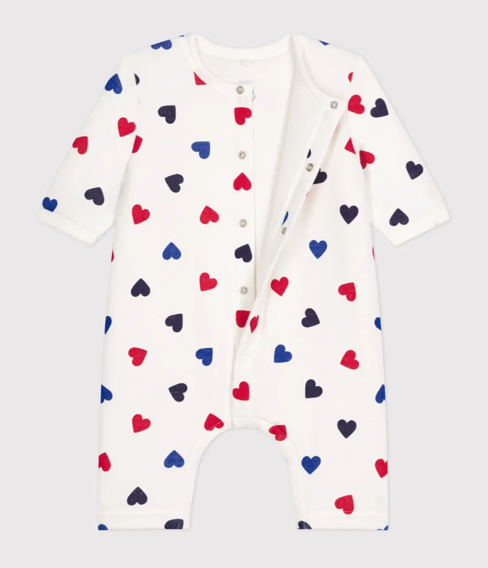 Multi Color Hearts Coverall - Petit Bateau FW24