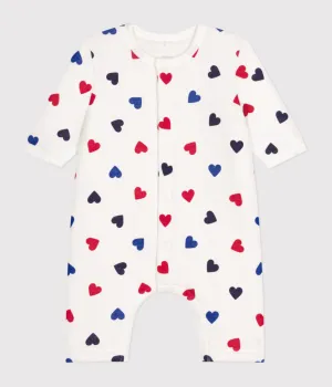 Multi Color Hearts Coverall - Petit Bateau FW24