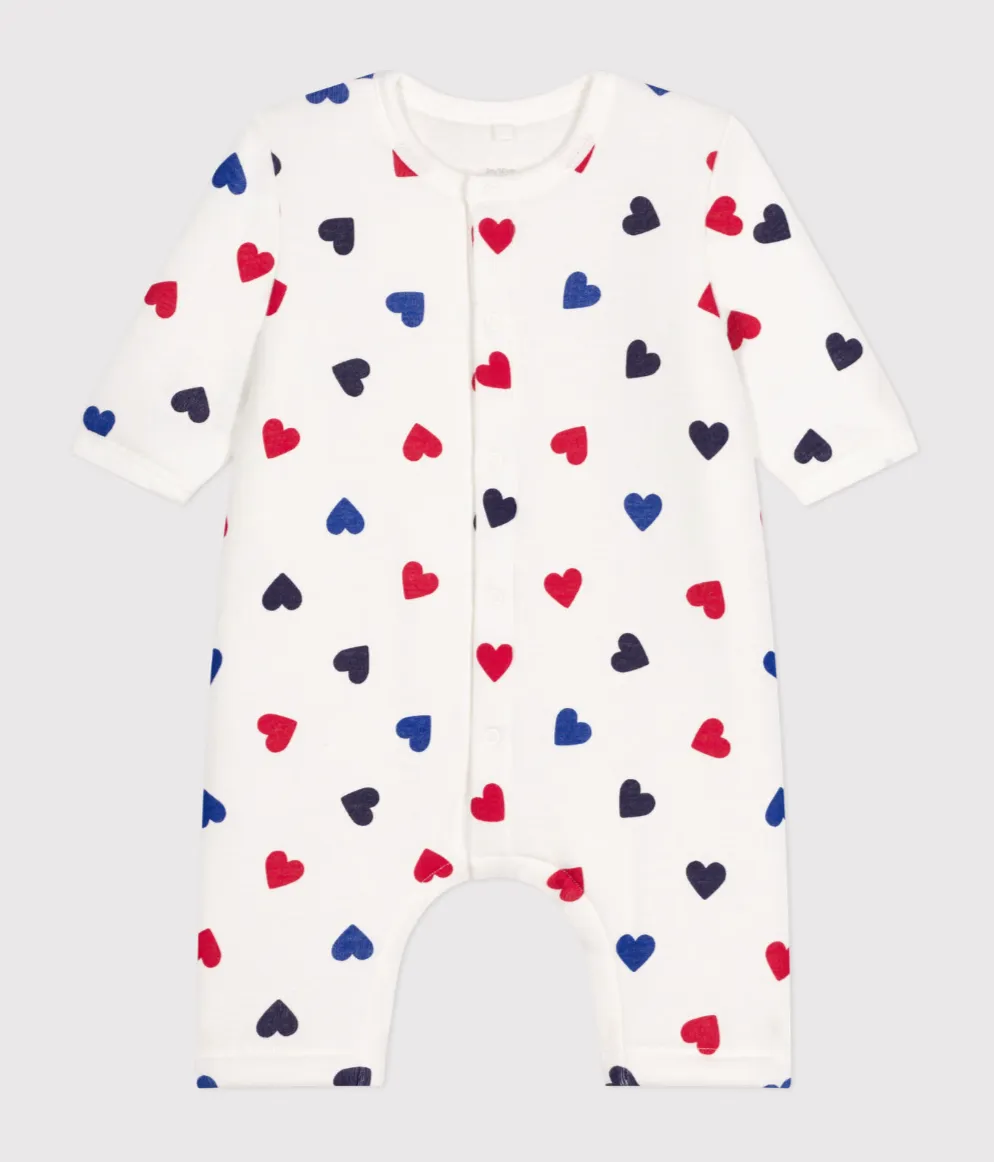 Multi Color Hearts Coverall - Petit Bateau FW24