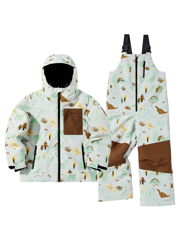 NANDN Kids Candy Color Gradient Snow Suits