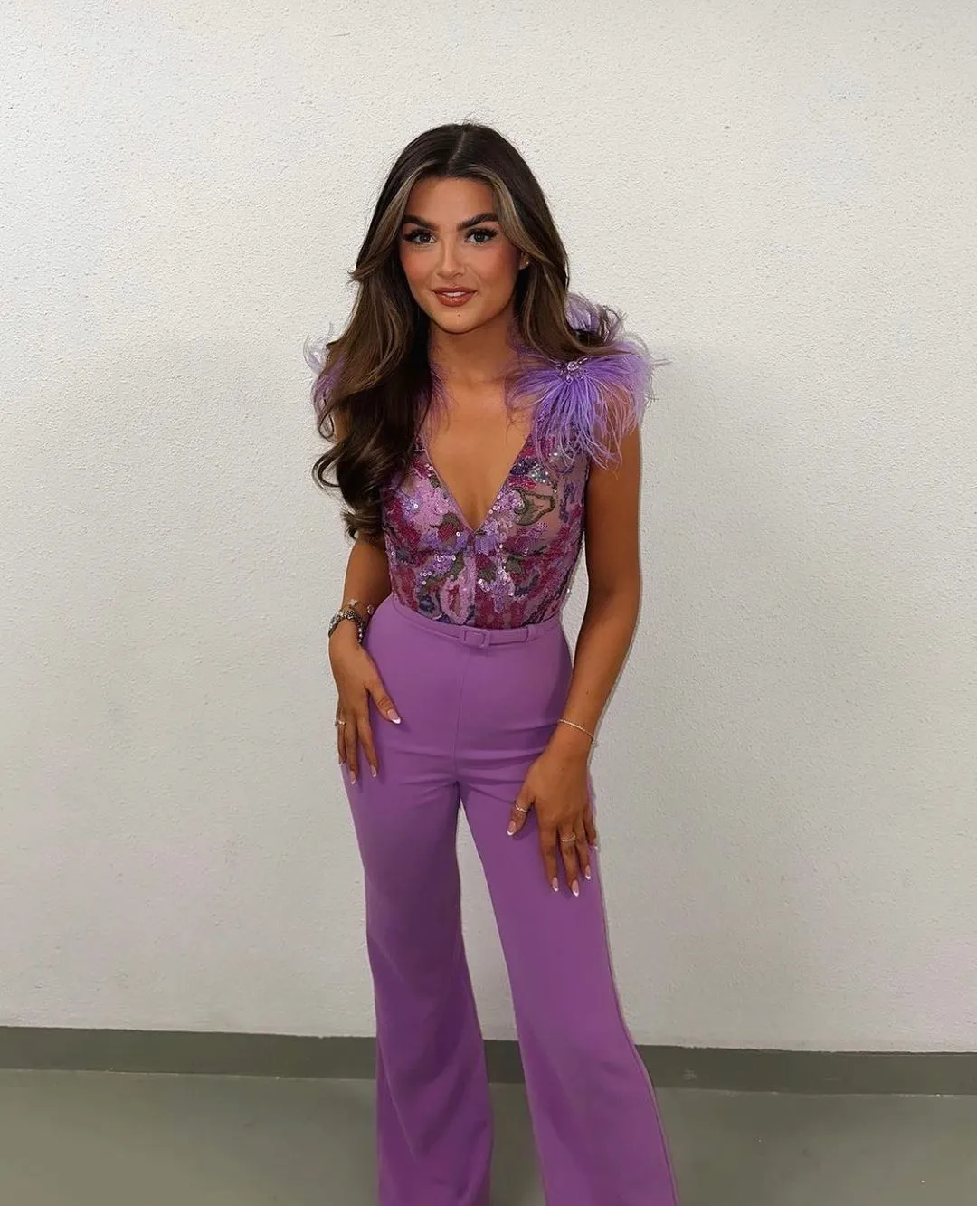 Nessa Feathers Jumpsuit