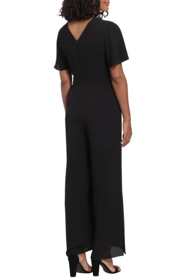 New Yorker's Apparel Short Sleeve Belted Jumpsuit