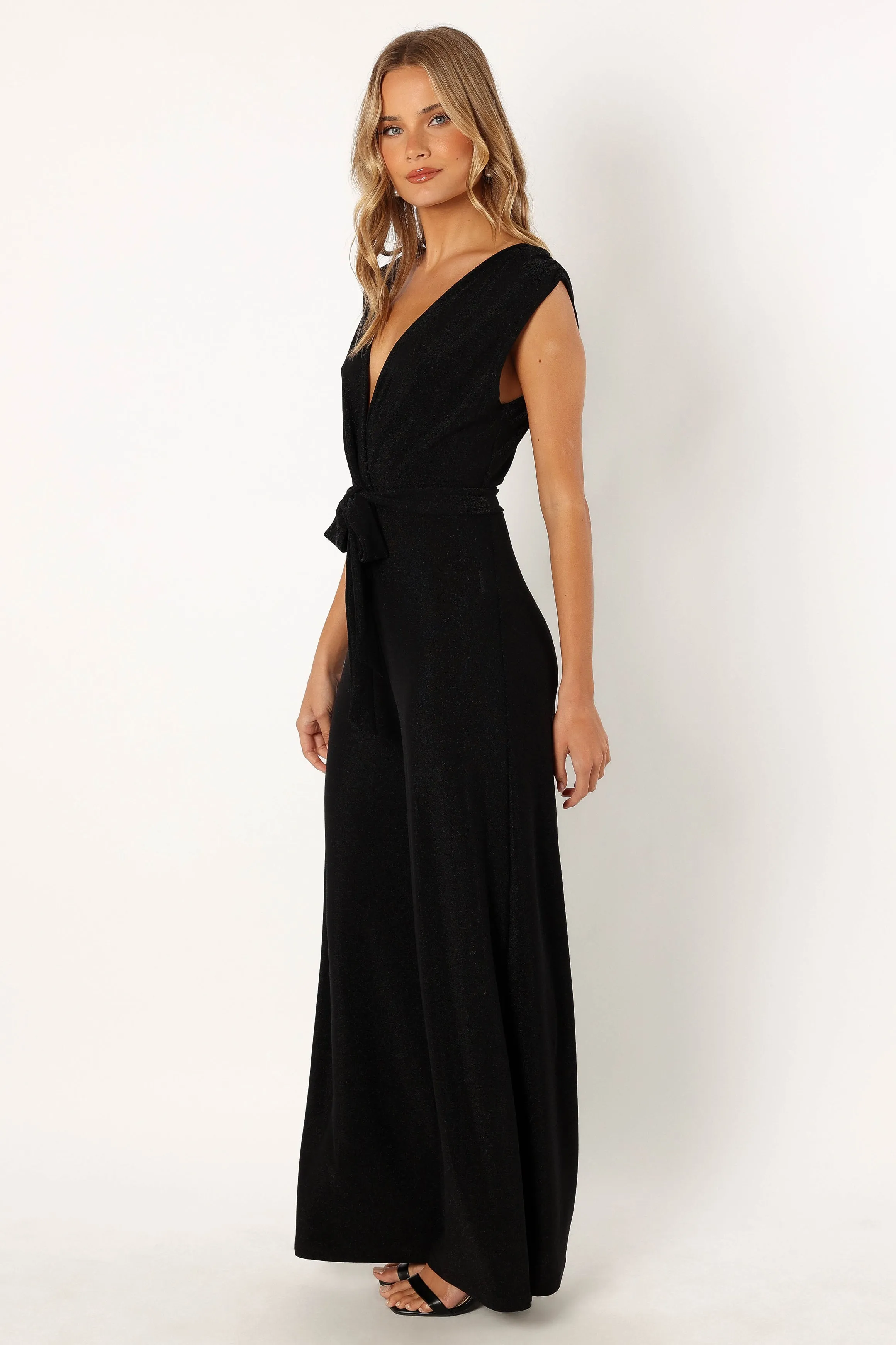 Nora Wide Leg Jumpsuit - Black