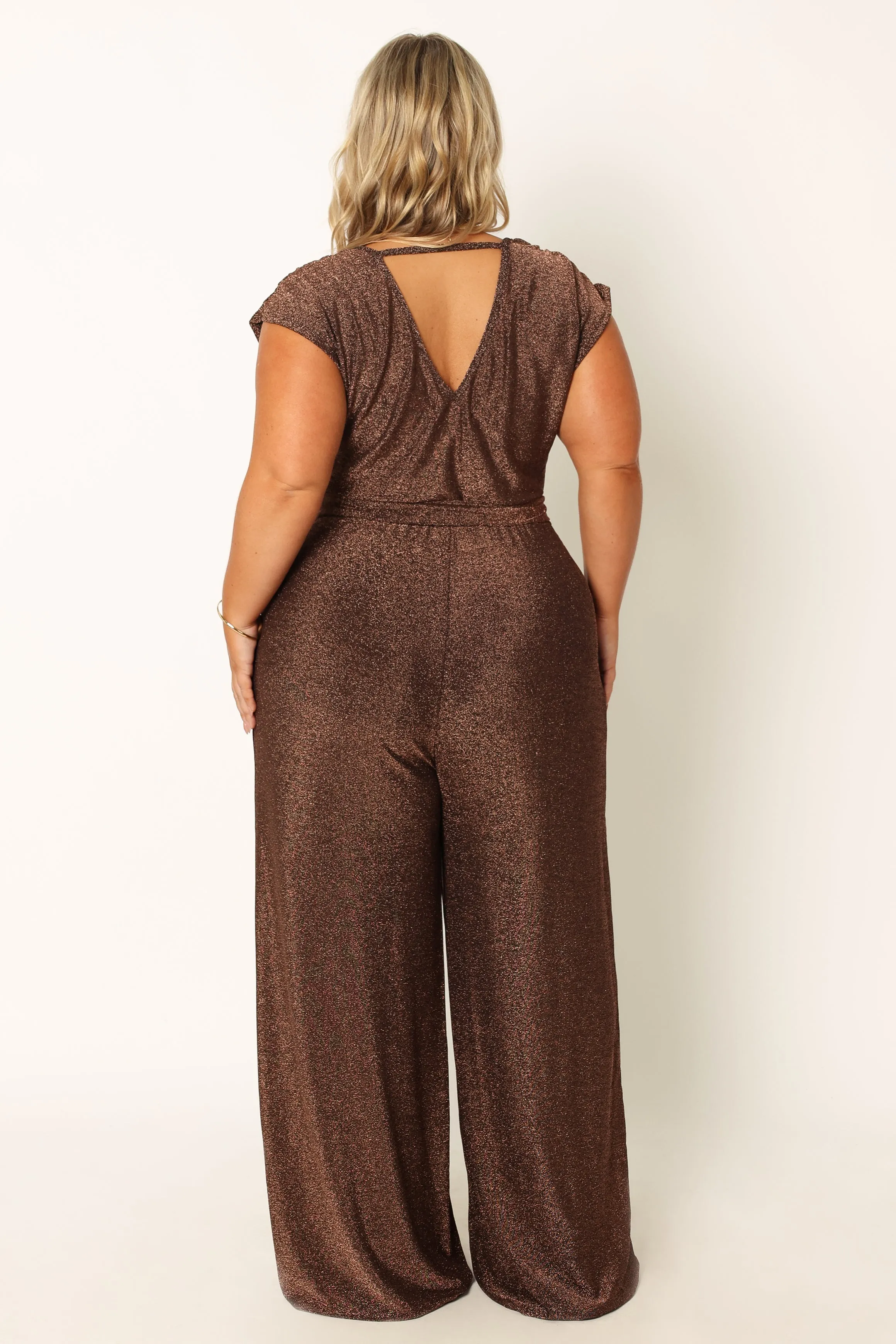 Nora Wide Leg Jumpsuit - Chocolate