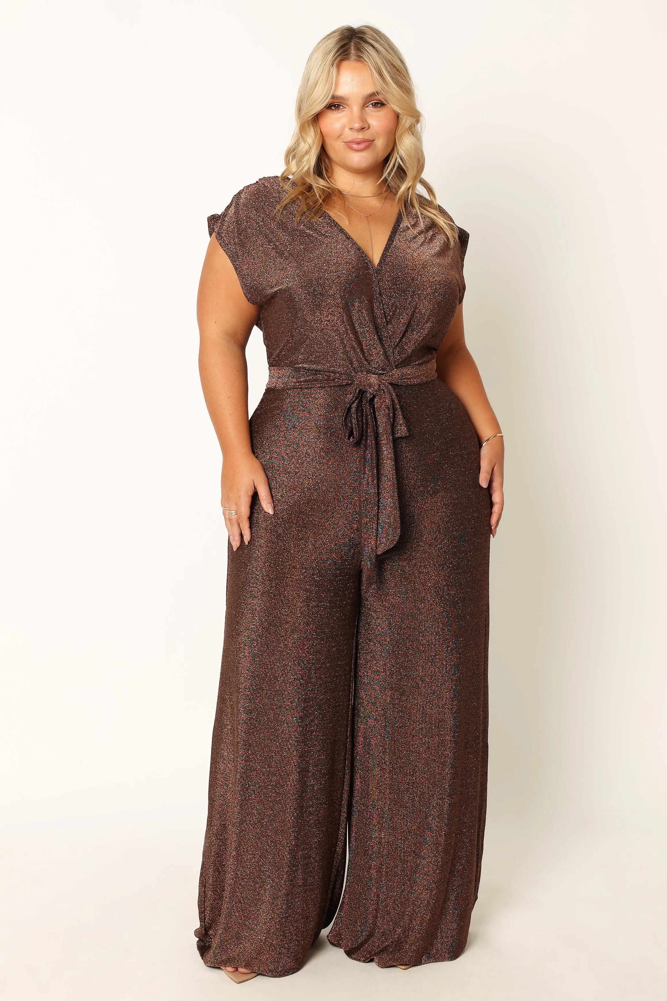 Nora Wide Leg Jumpsuit - Chocolate