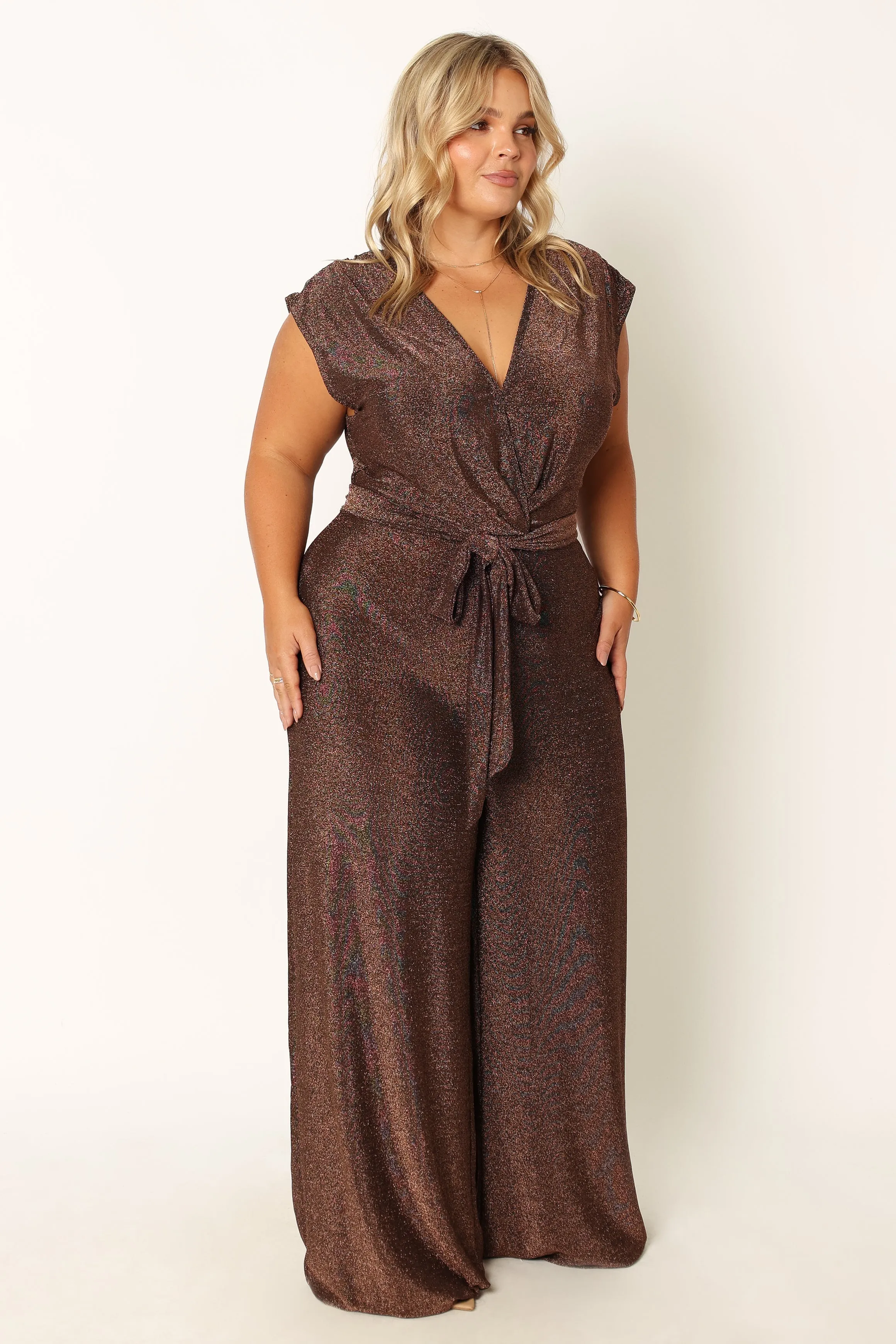 Nora Wide Leg Jumpsuit - Chocolate