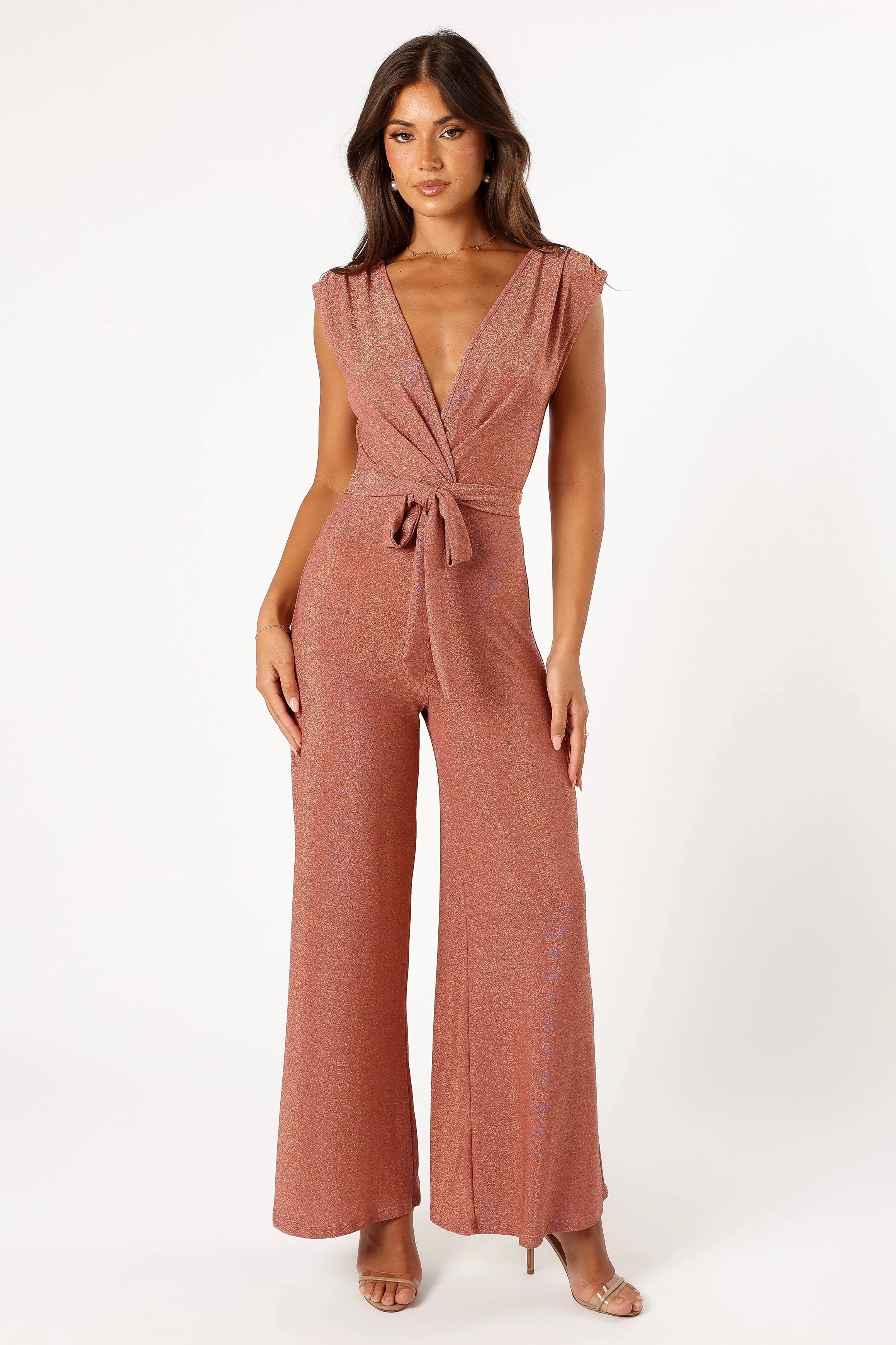 Nora Wide Leg Jumpsuit - Dusty Rose