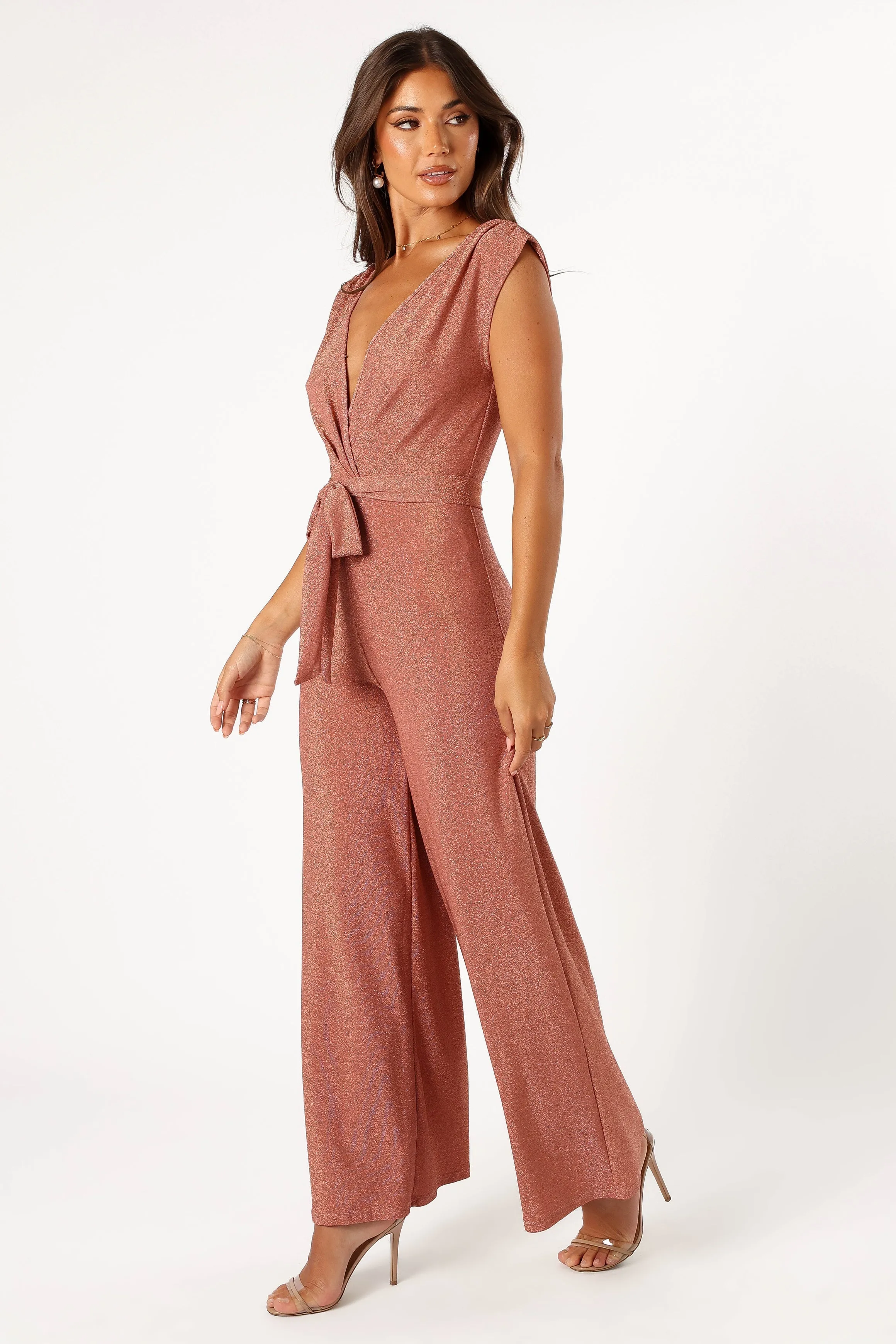 Nora Wide Leg Jumpsuit - Dusty Rose