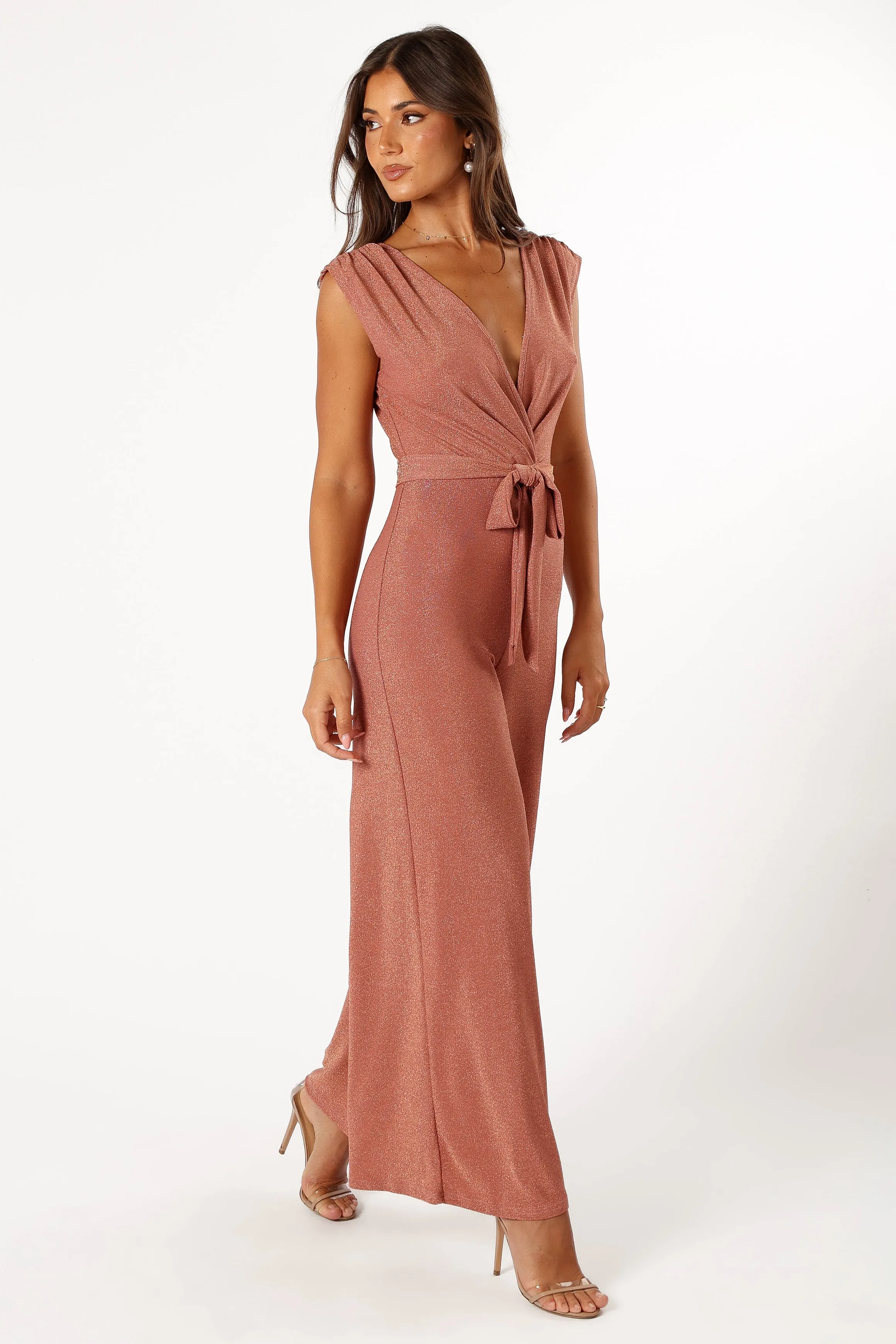 Nora Wide Leg Jumpsuit - Dusty Rose