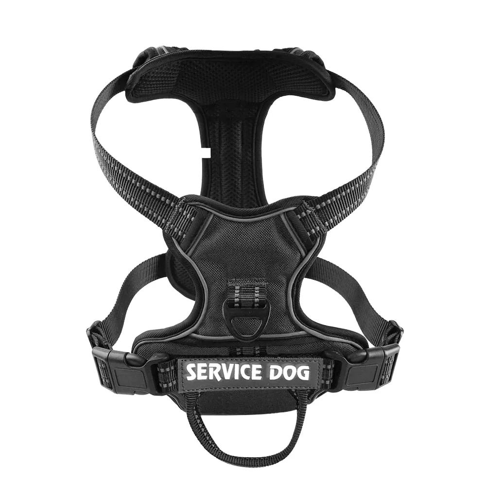 Nylon Adjustable Dog Harness Personalized Reflective Dog Harness Vest