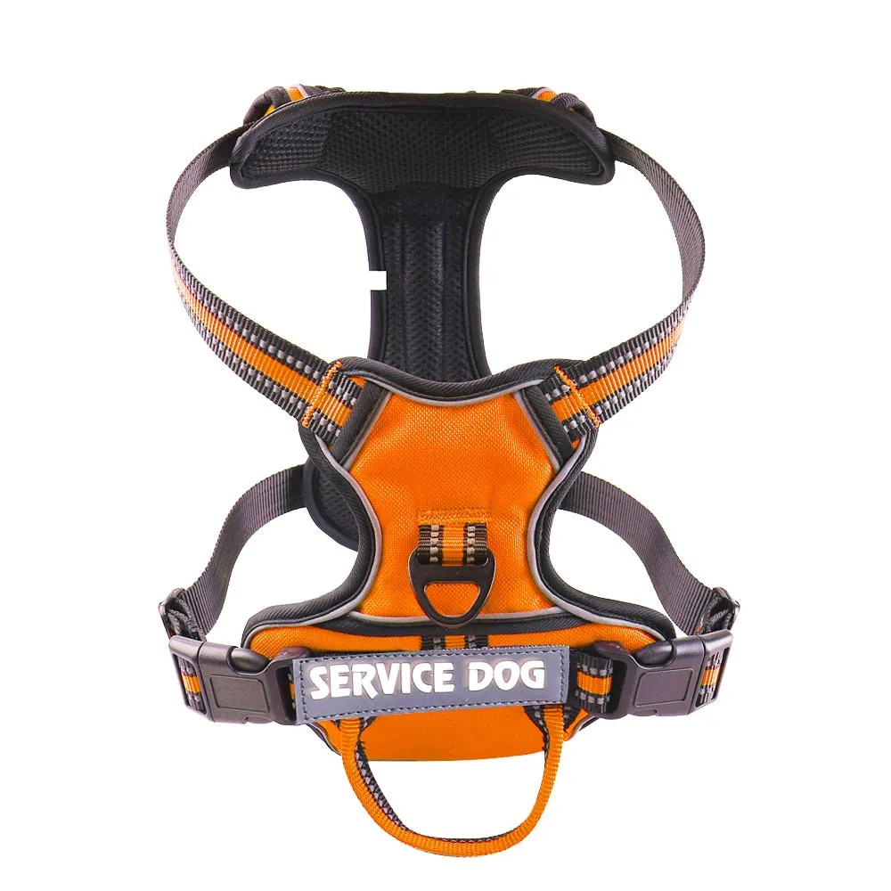 Nylon Adjustable Dog Harness Personalized Reflective Dog Harness Vest