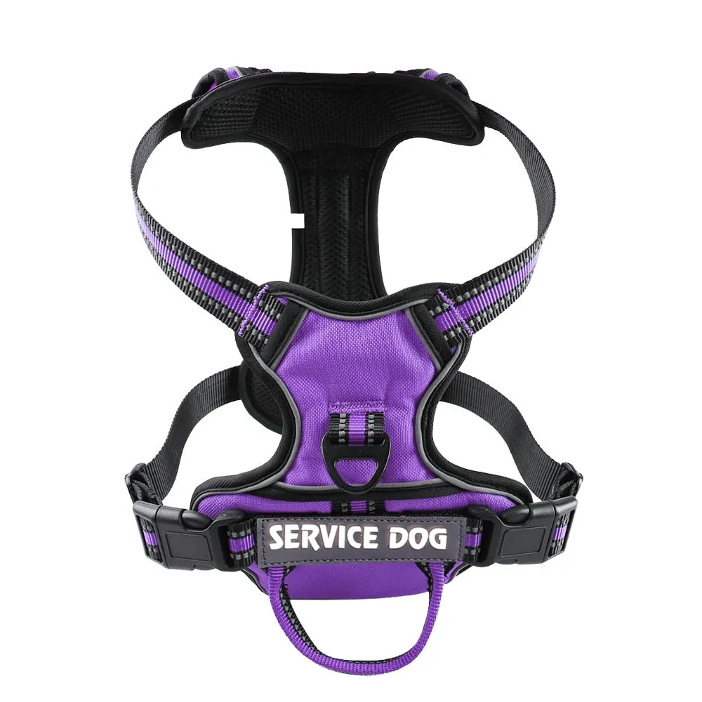 Nylon Adjustable Dog Harness Personalized Reflective Dog Harness Vest