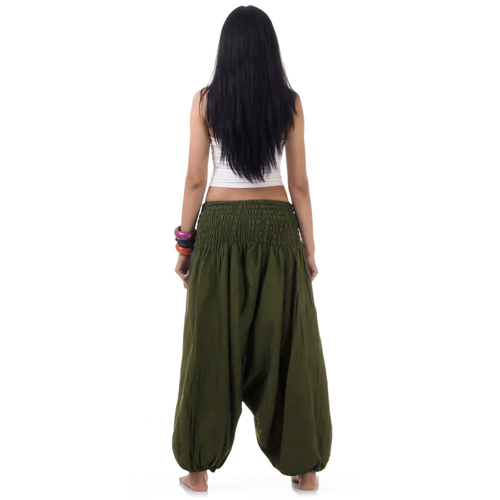 Olive Grove Women's 2-in-1 Jumpsuit Harem Pants