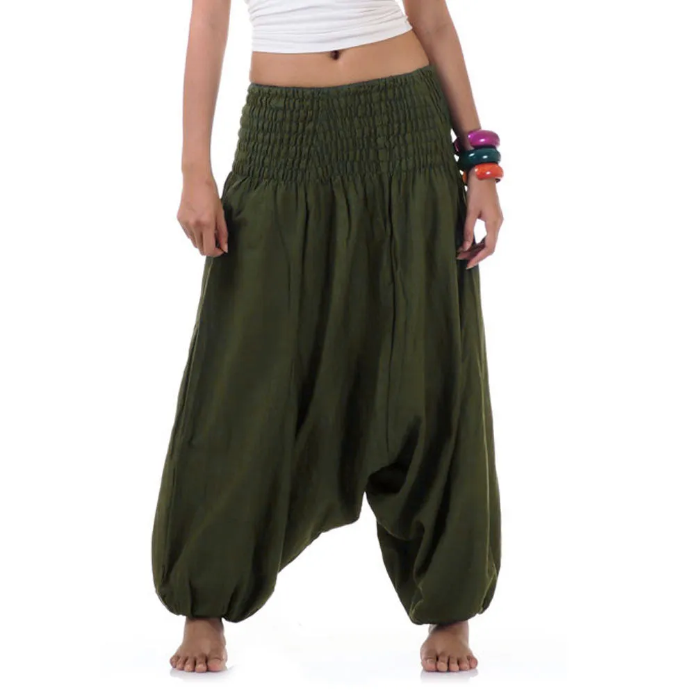 Olive Grove Women's 2-in-1 Jumpsuit Harem Pants