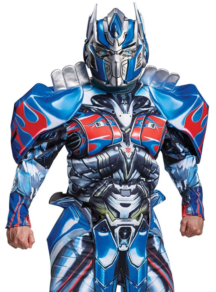 Optimus Prime Mens Deluxe Plus Size Transformers Costume