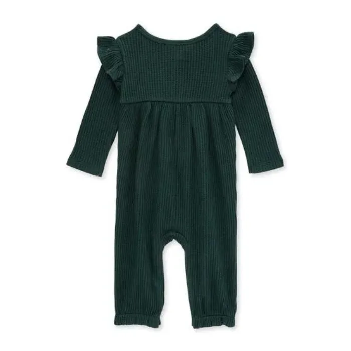 Organic Baby Ruffle Thermal Jumpsuit