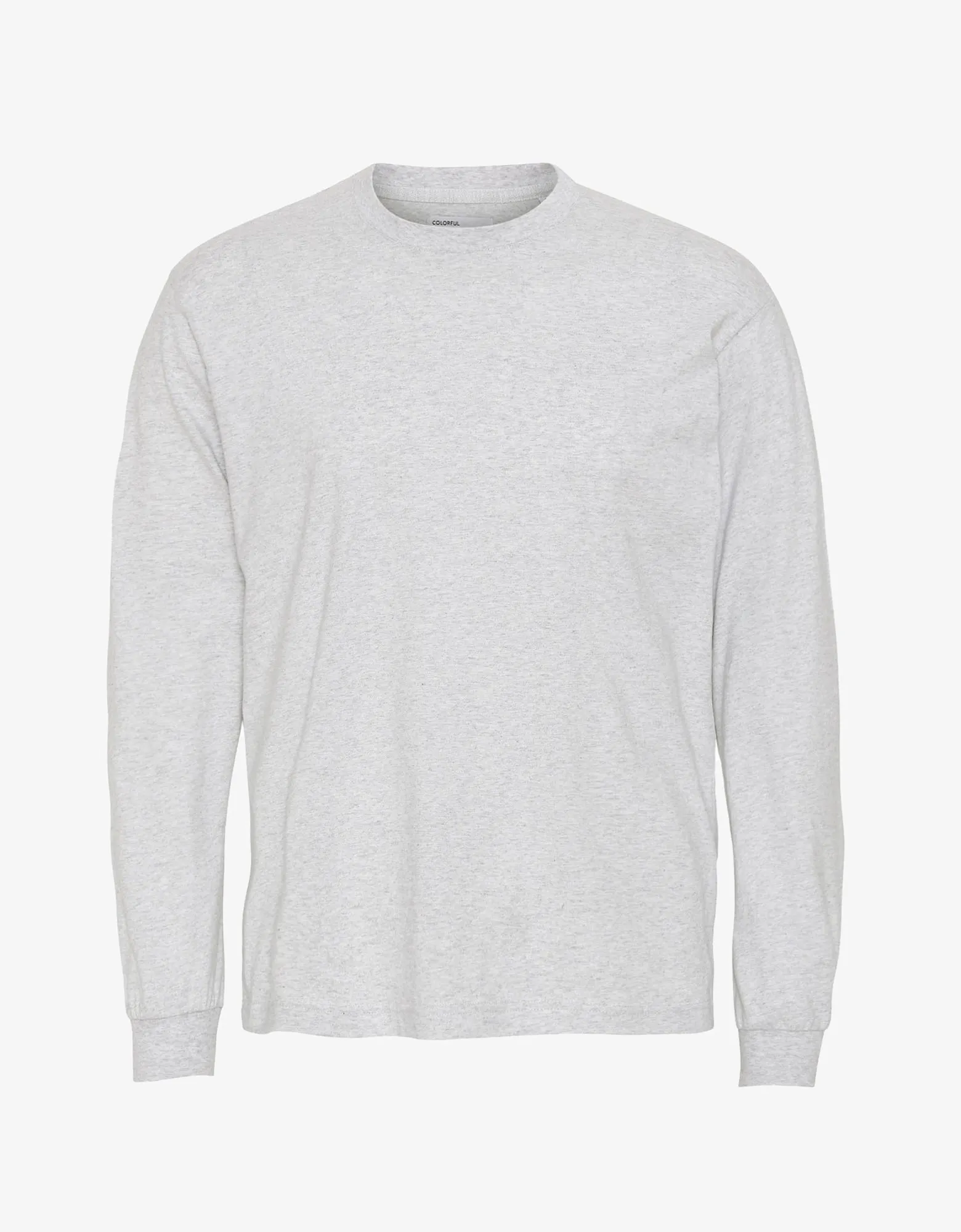 Oversized Organic LS T-shirt - Snow Melange