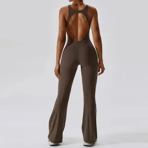 Palmer  V-Back Gym Jumpsuit