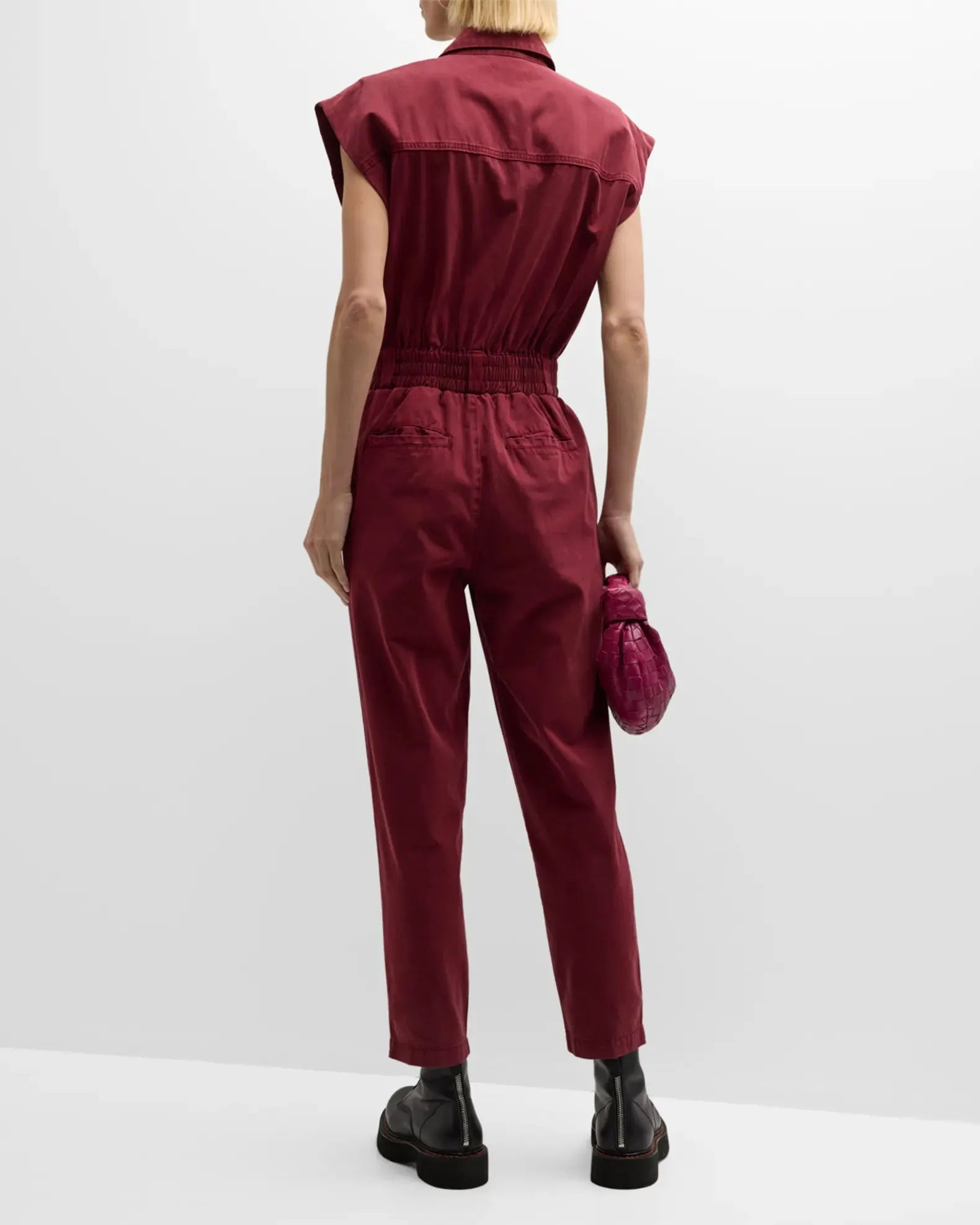 Pistola Rosie Jumpsuit in Bordeaux