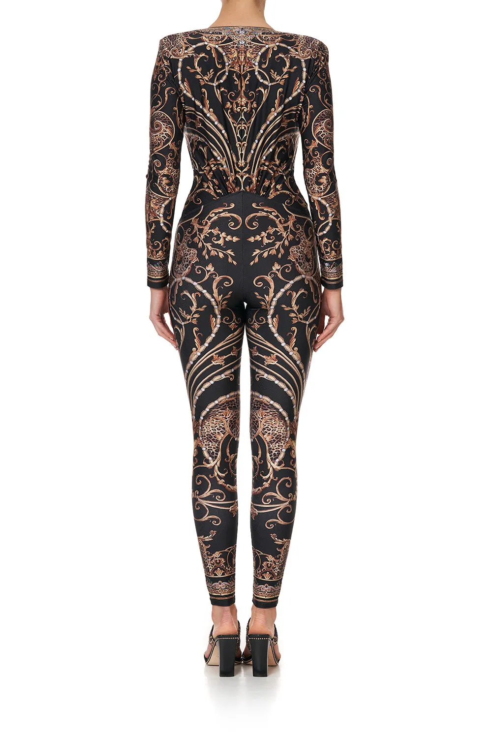 PLUNGE FRONT CATSUIT STUDIO 54