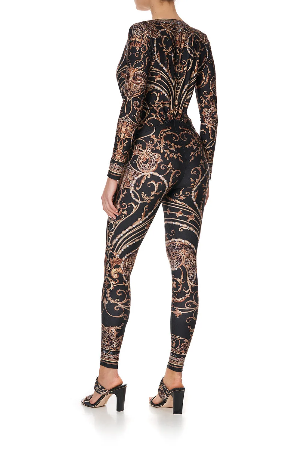 PLUNGE FRONT CATSUIT STUDIO 54