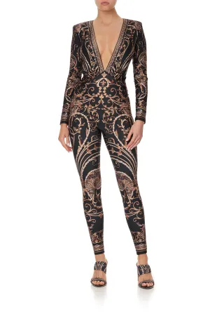 PLUNGE FRONT CATSUIT STUDIO 54