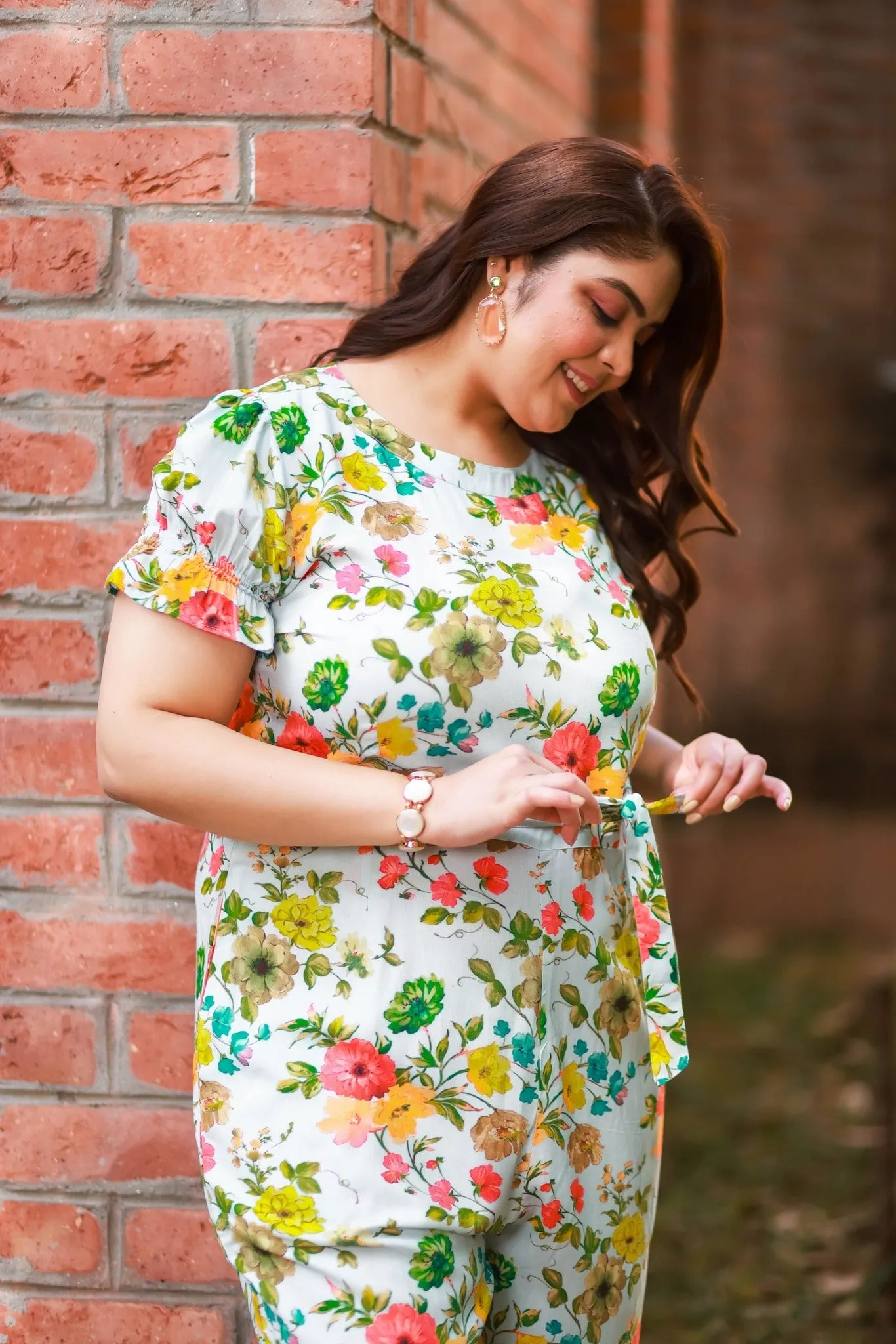 Plus Size Floral Fairy Sky Jumpsuit