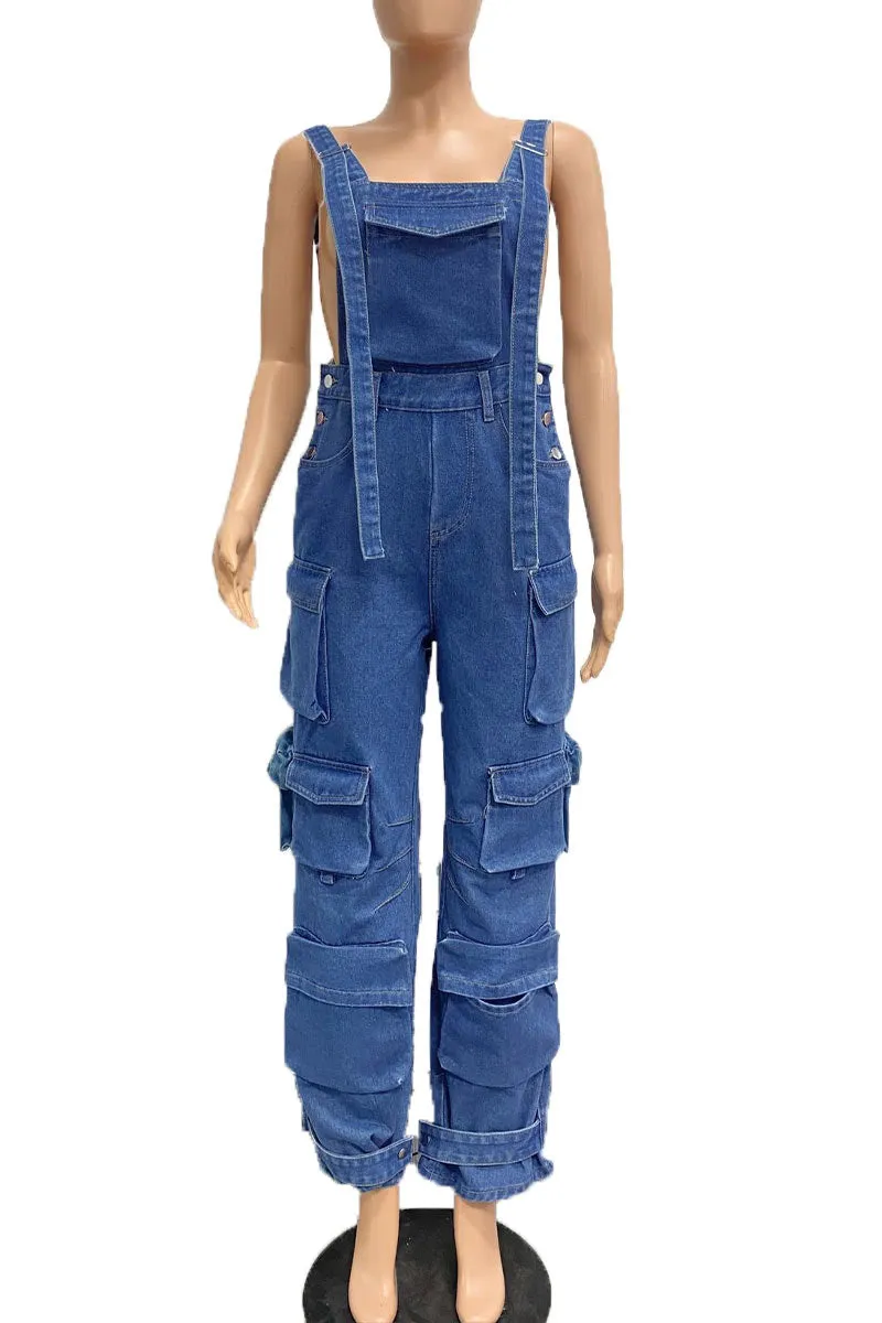 PM0359 Overalls Denim Pants