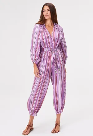 Poet Jumpsuit - Blueberry Stripe