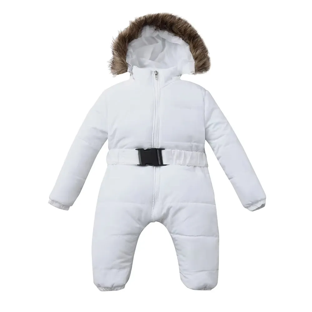 PolarCub Snowsuit - Baby Boy Girl Warm Romper Jacket Hooded Jumpsuit