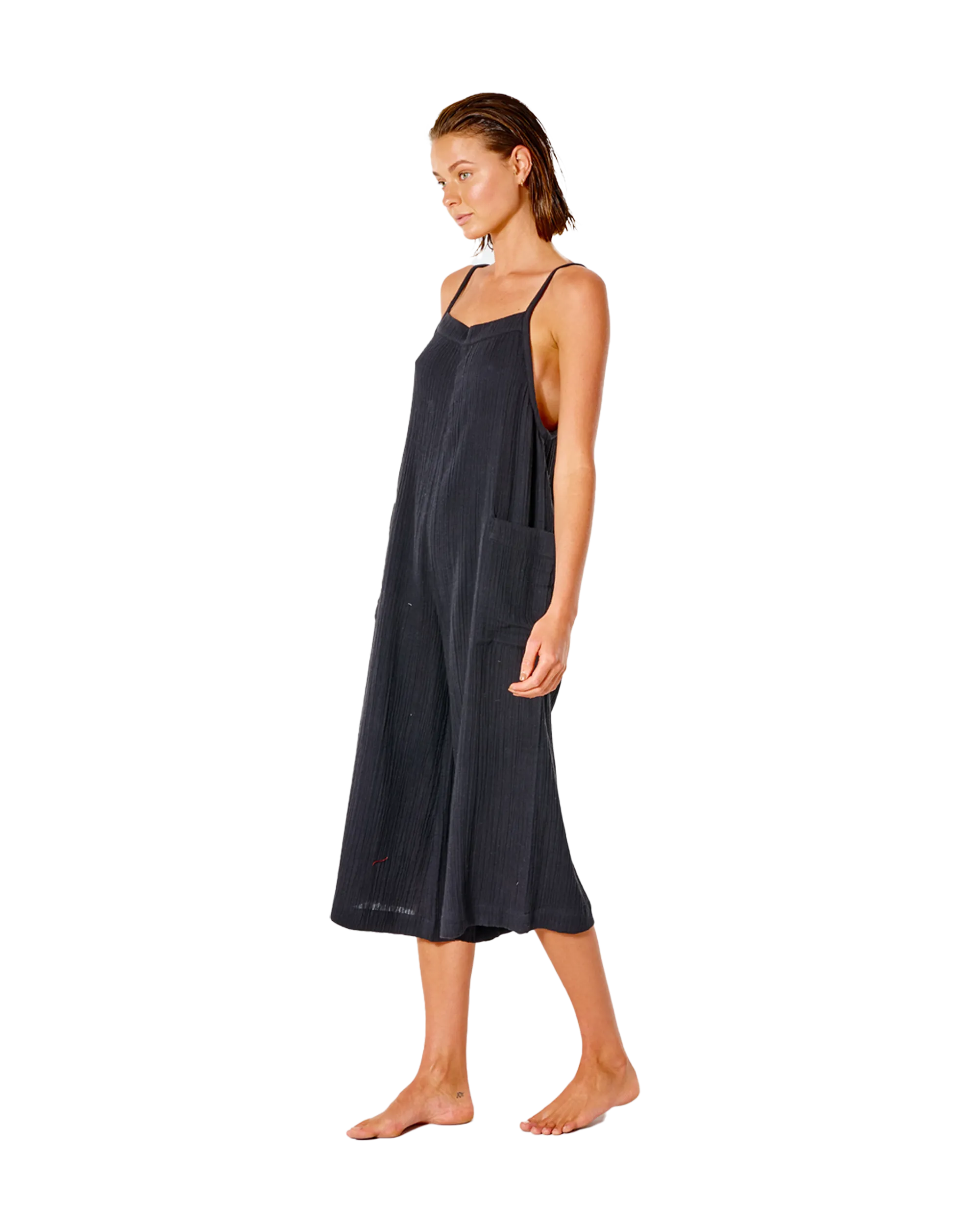 Premium Surf Jumpsuit in Black