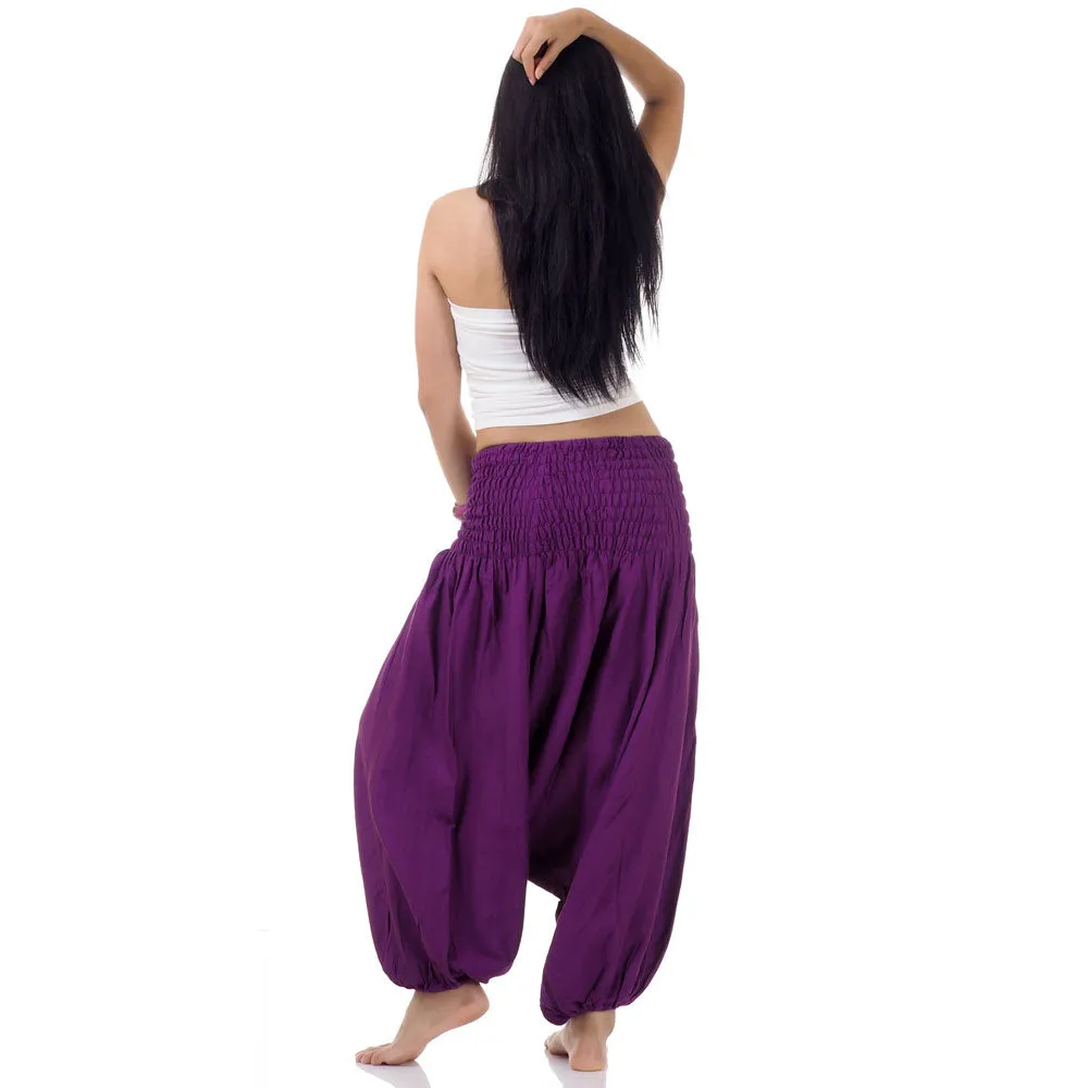 Purple Orchid Women's 2-in-1 Jumpsuit Harem Pants