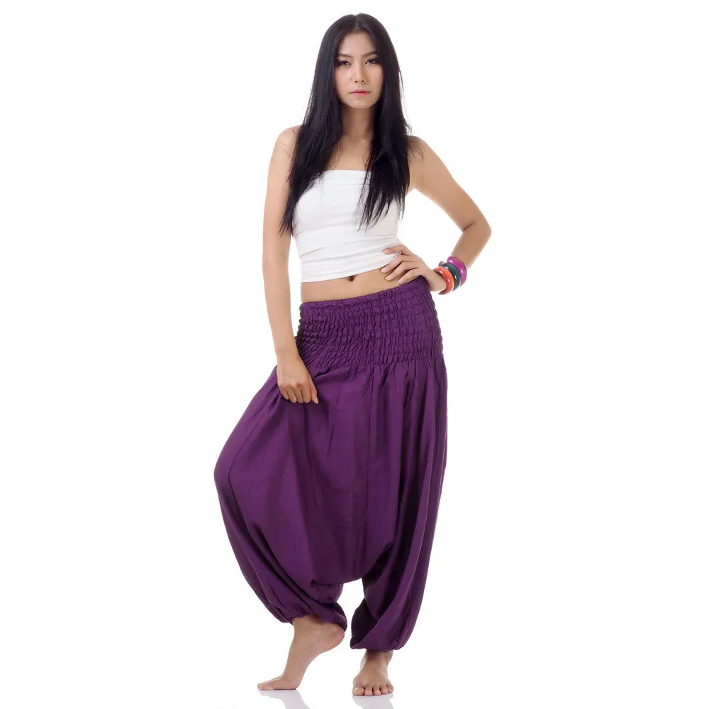 Purple Orchid Women's 2-in-1 Jumpsuit Harem Pants