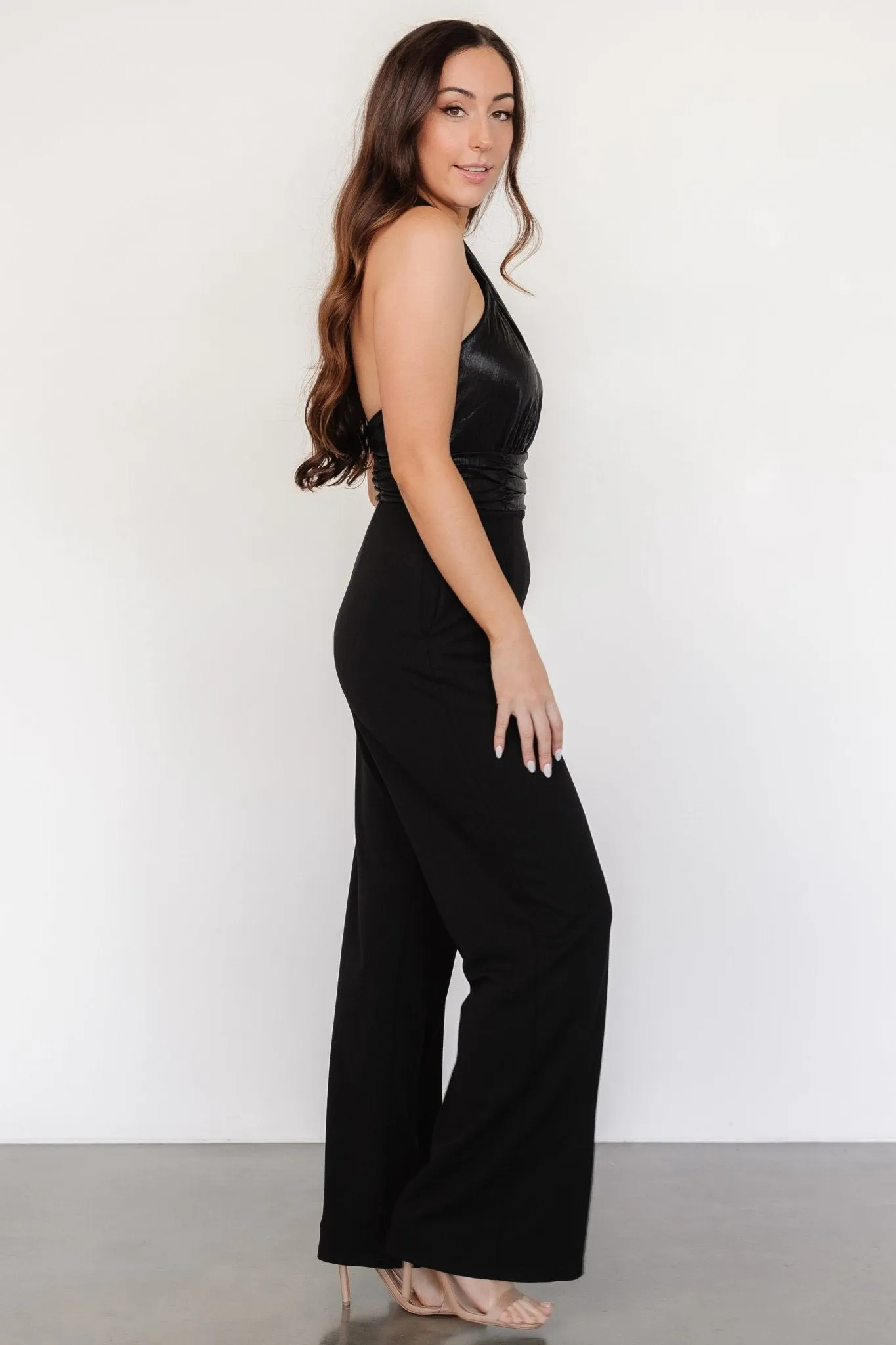 Reign Halter Jumpsuit | Black