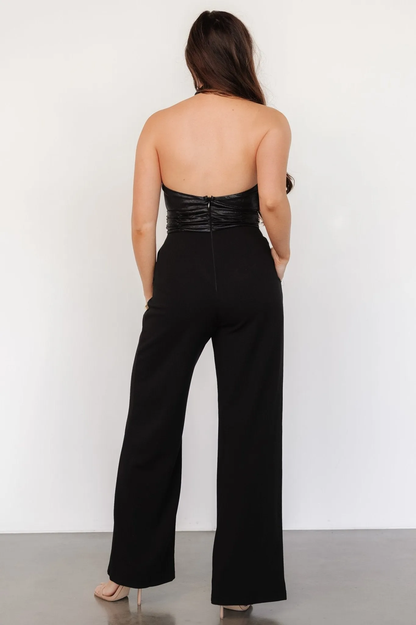 Reign Halter Jumpsuit | Black