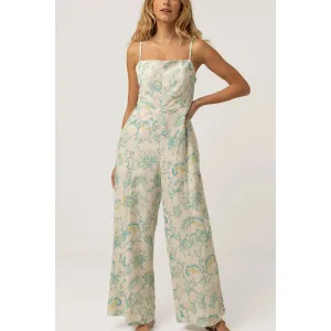 Rhythm Cairo Wide Leg Jumpsuit Blue